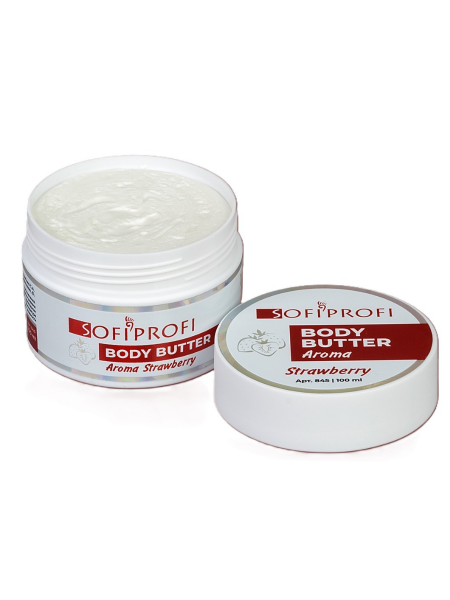 Увлажняющий баттер-суфле для тела Клубника Sofiprofi BODY BUTTER, 100 мл